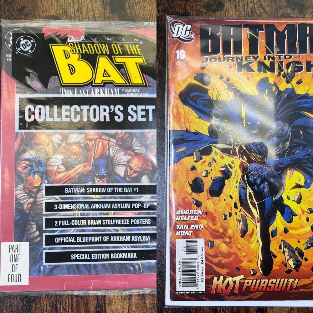 Batman Journey Into Knight #8 DC Comics 2006 Burn Out! And New Bonus Batman Book
